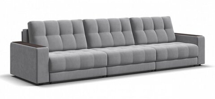 Диван Босс Гранд Велюр Монолит сталь