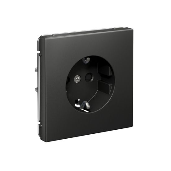 Розетка ArtGallery 16А с заземл. со шторками быстрозажим. клем. механизм базальт SE GAL001445S