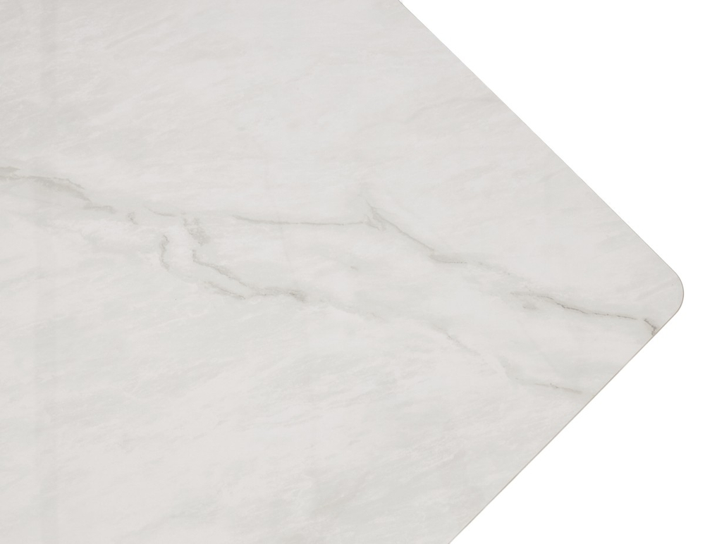 Стол ТИК ТАК 120 ОНИКС, керамика / Черный каркас М-City