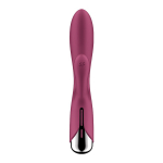 Малиновый вибратор-кролик с ротацией 20см Satisfyer Spinning Rabbit 1
