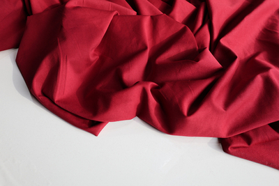 КРАСНЫЙ - Кулирка с лайкрой ПЛОТНАЯ, пенье (КРВ599 Елена)