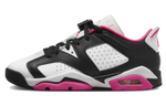 Jordan Air Jordan 6 Low "Fierce Pink" leather shock absorption, non-slip, wear-resistant, low-cut retro basketball shoes GS white and black