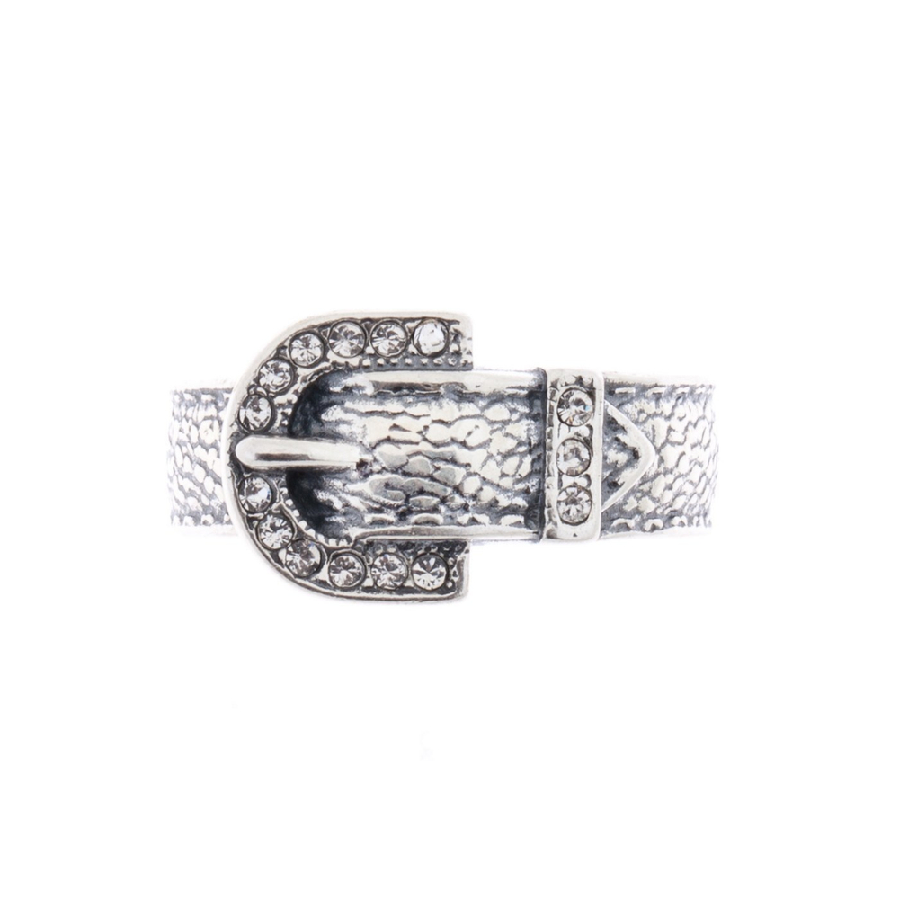 "Ланьярд" кольцо в серебряном покрытии из коллекции "Linkage" от Jenavi
