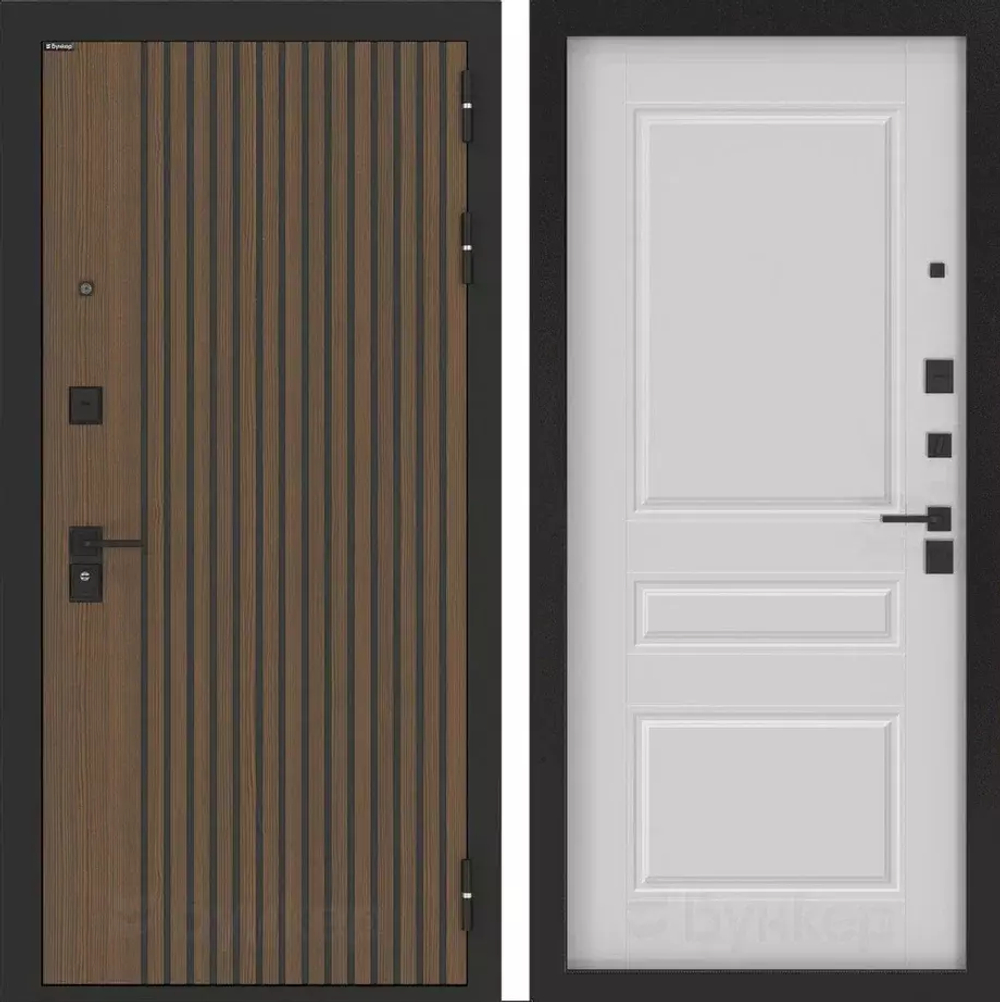 Дверь Входная Бункер BN-02 ФЛ-711 Белый Софт, металлическая