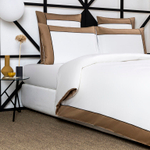 Постельное белье Frette Linear Milk/Teak (240 x 220 см)