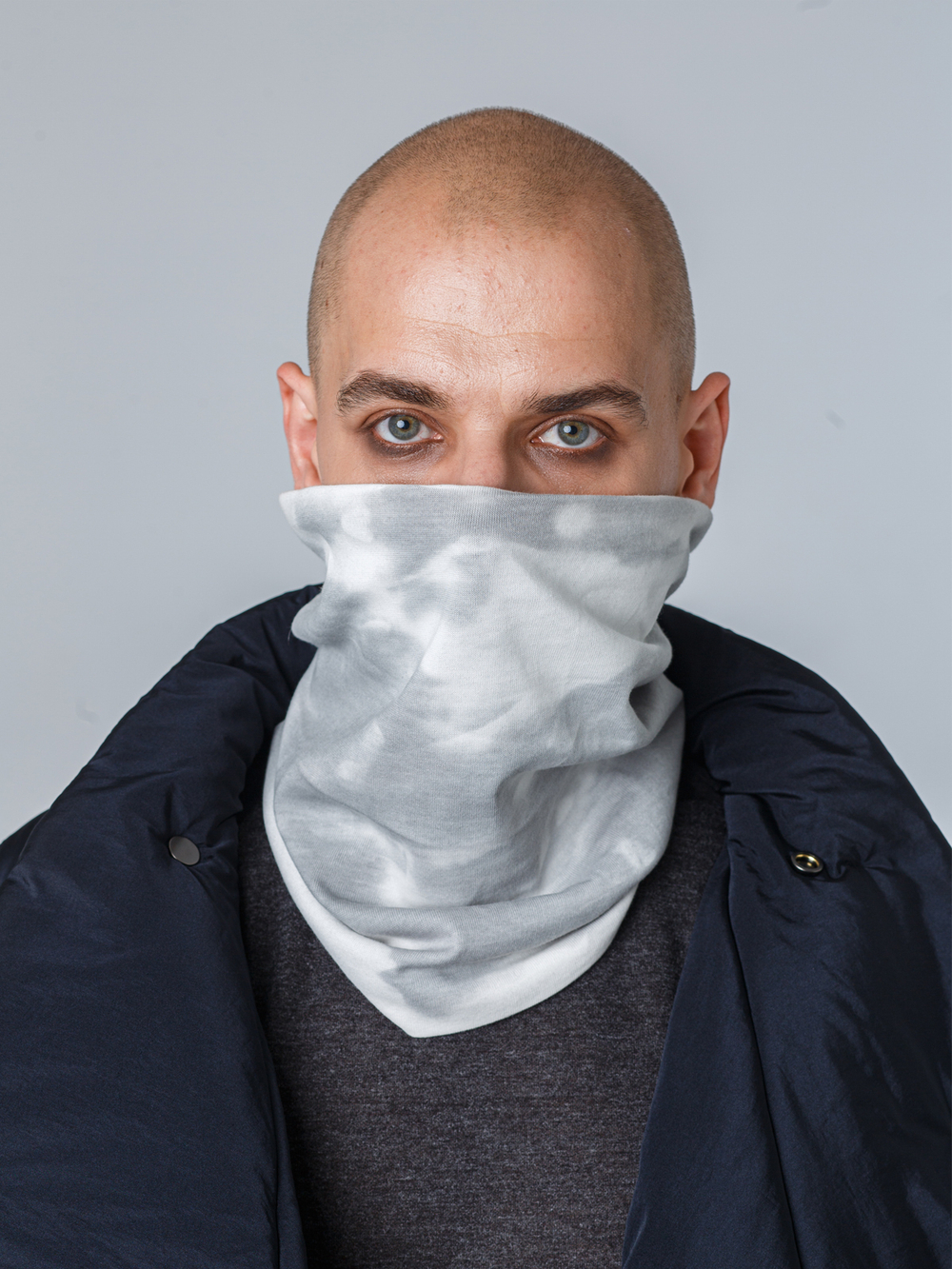 Бафф "Тень". Серо-белый