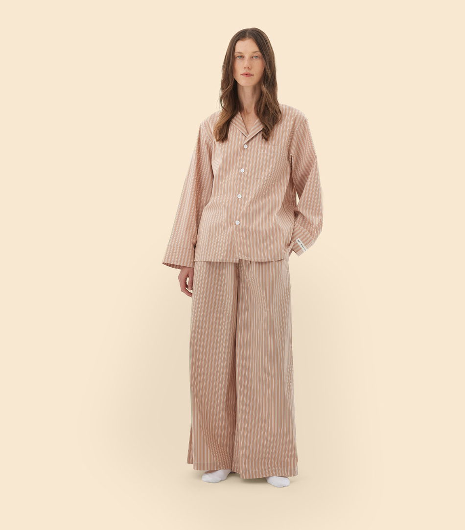 Пижама BEIGE STRIPES - Бежевый - Small