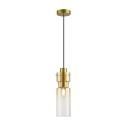 5057/1A PENDANT ODL24 385 золотой/янтарный/металл/стекло Подвес E27 1*40W SCROW