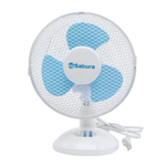 Вентилятор настольный SA-13B, белый с голубым