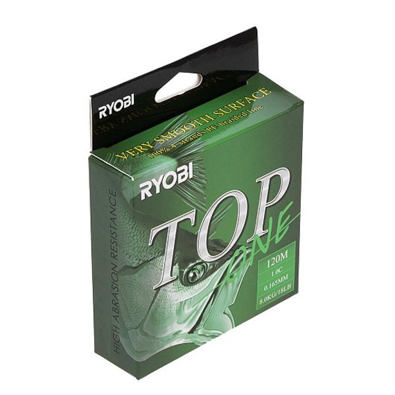 Шнур TOP PE4X-120M 1.0/d-0.165mm Dark green Ryobi