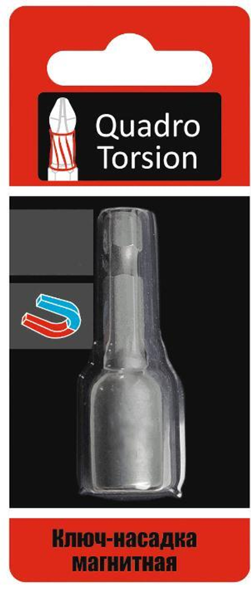 Насадка магнитная М 8 (д/кровельн. сам-зов) 48мм. 1шт. карта /Quadro Torsion 400108