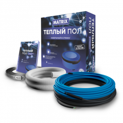 Электрический теплый пол MATRIX кабельная секция