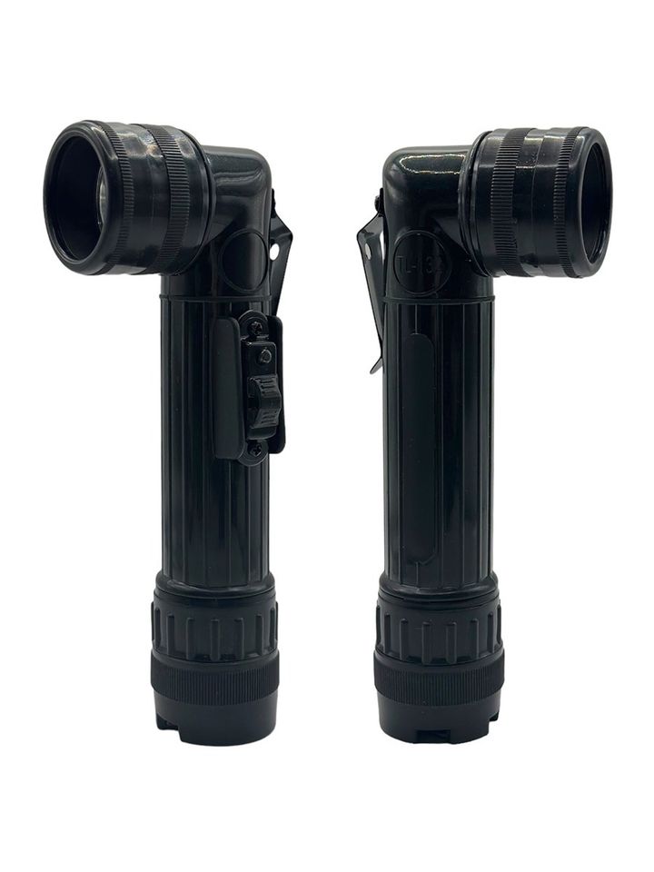 Фонарь армейский угловой со светофильтрами (черный)