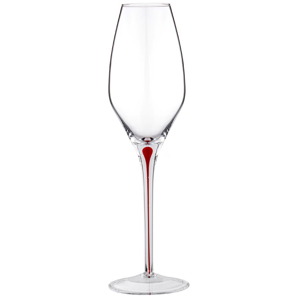 НАБОР БОКАЛОВ ДЛЯ ШАМПАНСКОГО ИЗ 2 ШТ "ACCENT" RED 300 МЛ