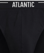 Мужские трусы слипы спорт Atlantic, набор 5 шт., хлопок, морская волна + бирюзово-зелёные + чёрные + серые меланж + тёмно-голубые, 5SMP-004