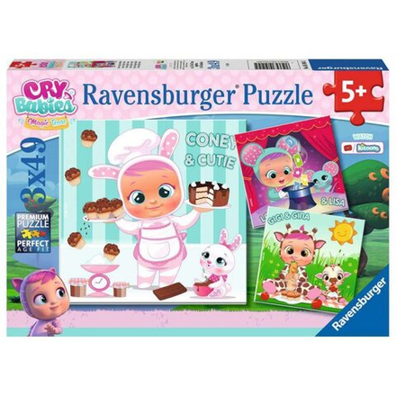Ravensburger - Пазл Край Бэбис Cry Babies Magic Tears 3x49 шт. 051045