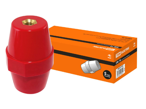 Изолятор силовой SM76 H76*D50*M10мм TDM (10шт/уп)