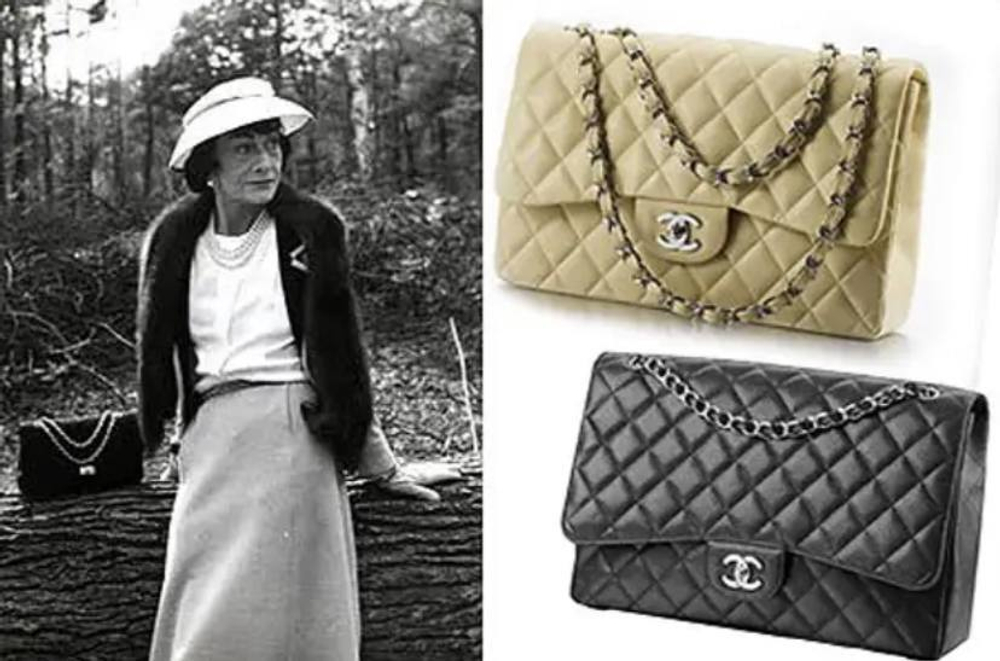 Женская сумка с цепочкой из натуральной кожи черного цвета