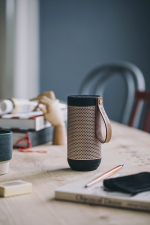 Колонка беспроводная с ремешком afunk, черная с бронзой