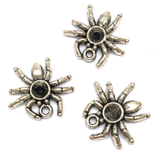 Подвеска "Паук" 20х16 мм, под серебро