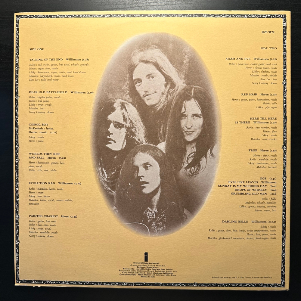 The Incredible String Band - Liquid Acrobat As Regards The Air (Англия 1971г.)