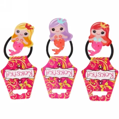 Резинка для волос детская «Кокетка - Русалочка», 6 цветов, 6*4см