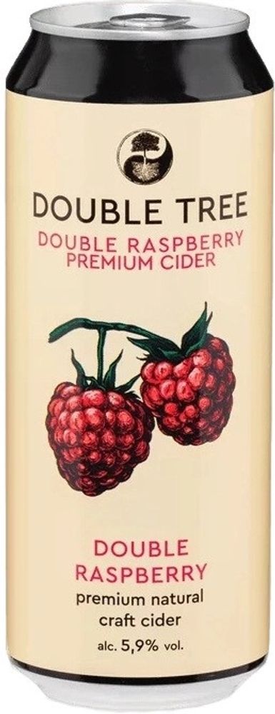 Медовуха Дабл Три Двойная Малина / Double Tree Double Raspberry Mead 0.5 - банка