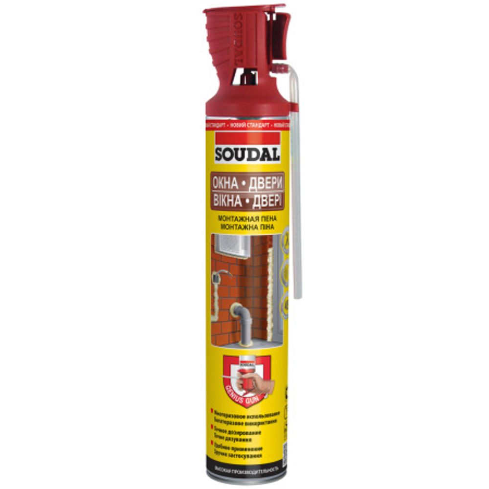 Пена монтажная бытовая 500мл SOUDAL