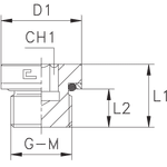 Заглушка V (Ш) BSP 1.1/4 (o-ring)