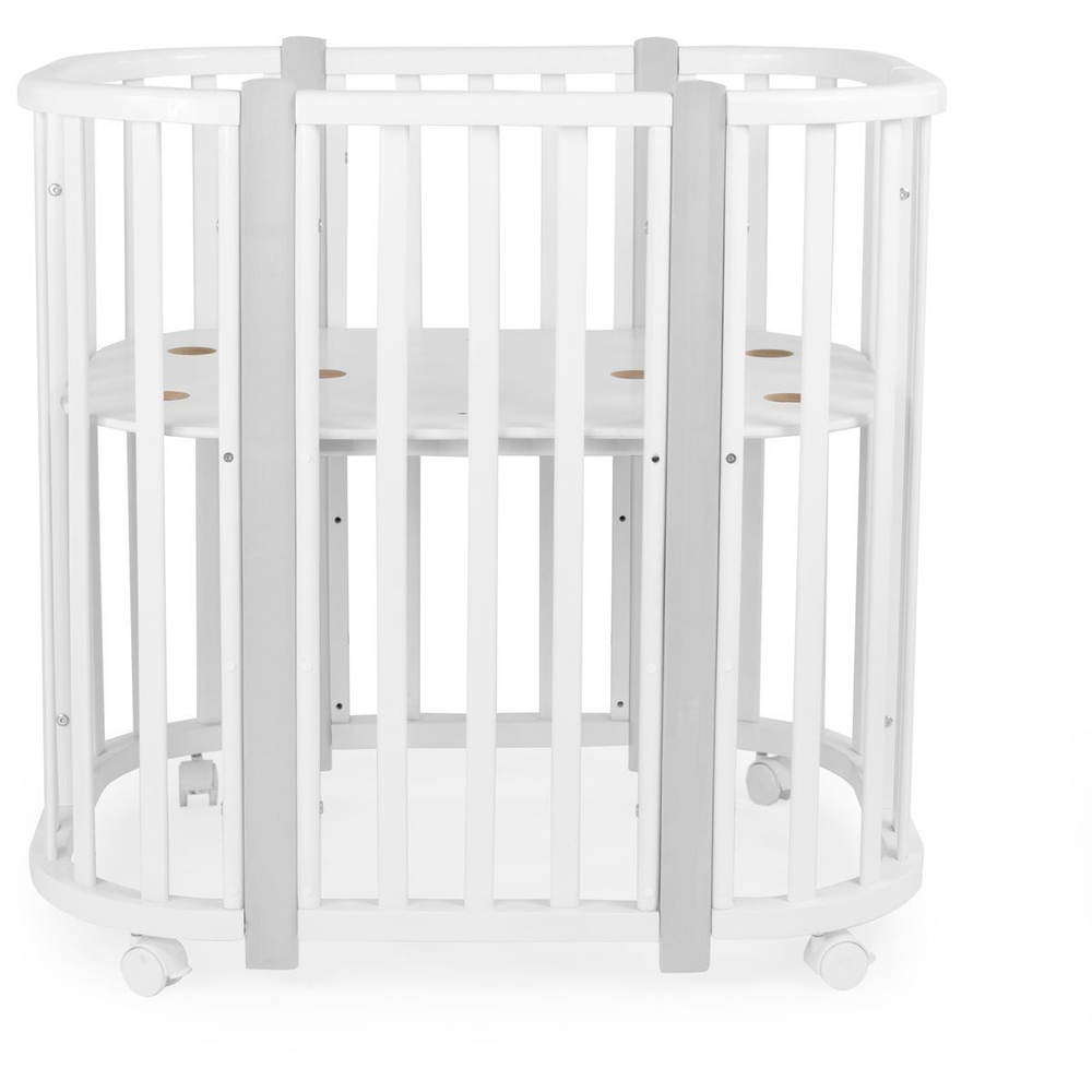 Кроватка-трансформер 5в1 Sweet Baby Palermo Белый/Серый с маятником