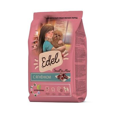 Сухой корм Edel Mini Lamb для взрослых собак малых пород с Ягненком, Пакет 2 кг