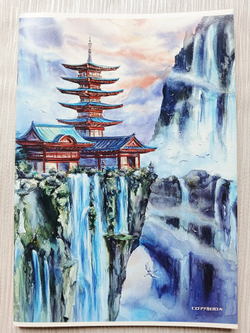 Тетрадь 64 листа А4. "Япония Вдохновение", общая, клетка. Формат А4 (296*203 мм). Арт.120034. Без полей. Комплект 3 шт.