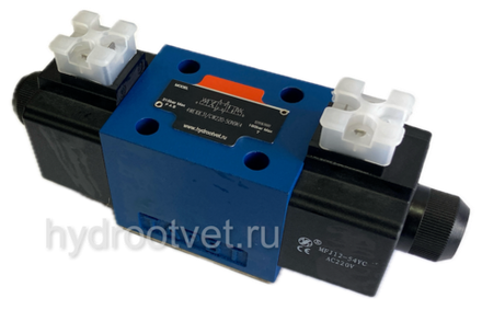 4WE10G31/CW220-50N9K4 - Гидрораспределитель золотниковый Ду 10 с электроуправлением W230, схема G (64), возврат - пружинный