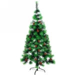 Ёлка «Тайга» 210 см, леска с шишками и ягодами (310 веток) (без заводской упаковки)