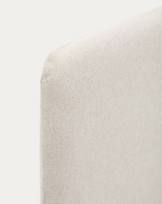 Изголовье Valma из жемчужного шенилла со съемным чехлом для кровати 180 x 200 см