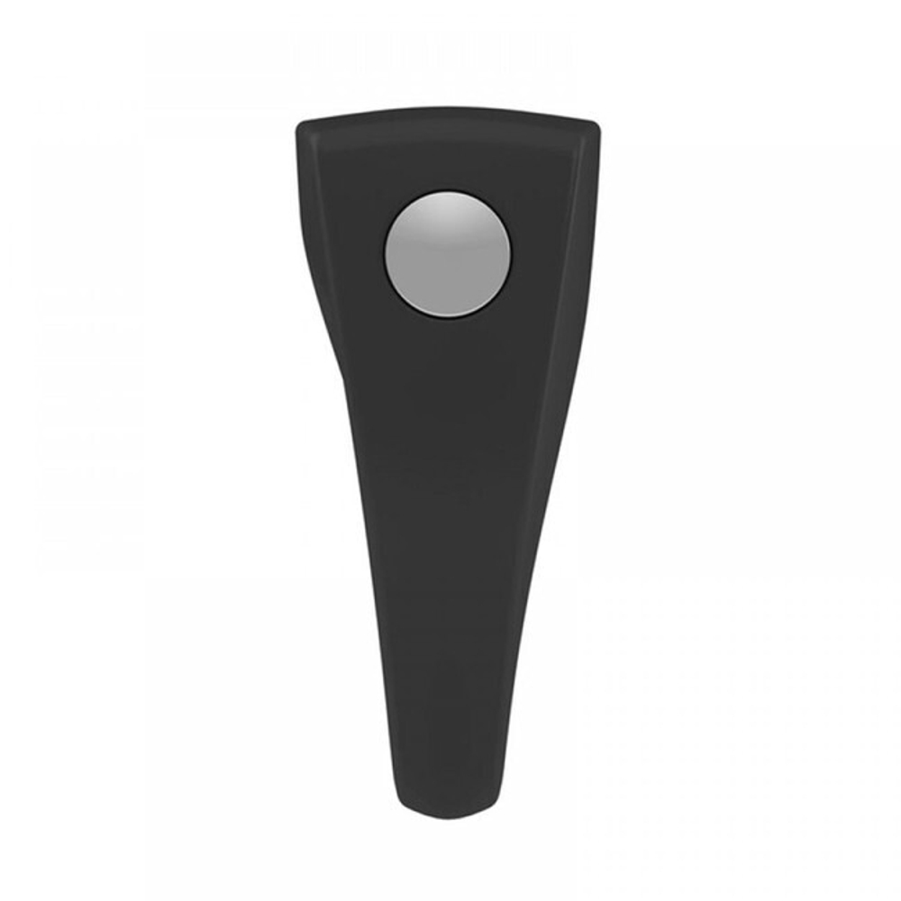 Черное эрекционное кольцо на пенис OVO с вибрацией (Цвет: черный)