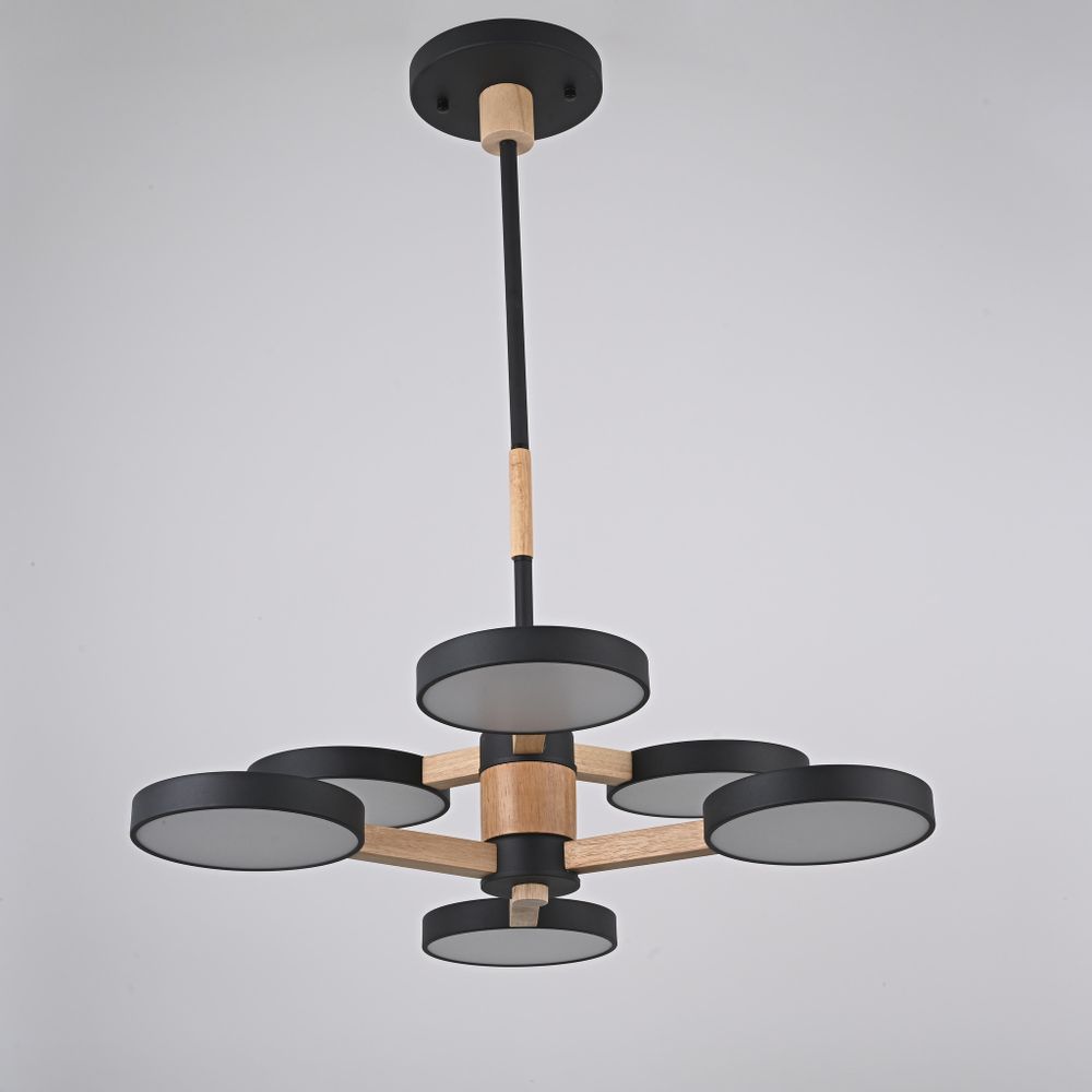 Люстра на штанге TURNA DBL L6 Black