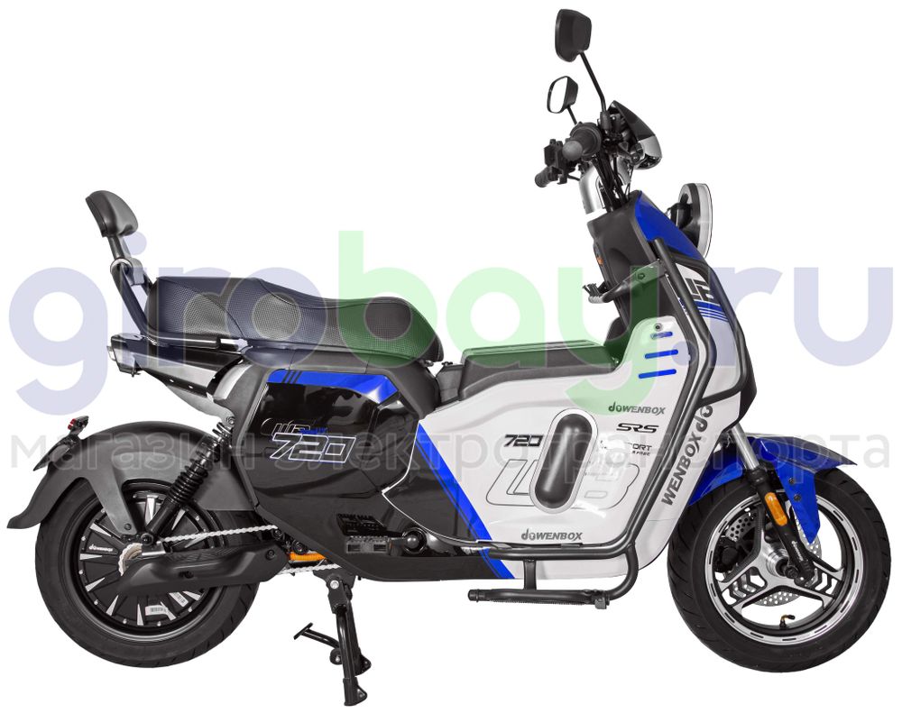 Электроскутер WENBOX U7 1500W (60V/45Ah) - Синий фото №5