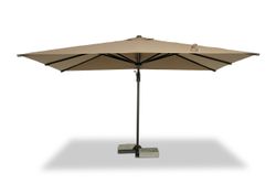 "Римини" зонт уличный 3х4м на боковой алюминиевой опоре, тент бежевый