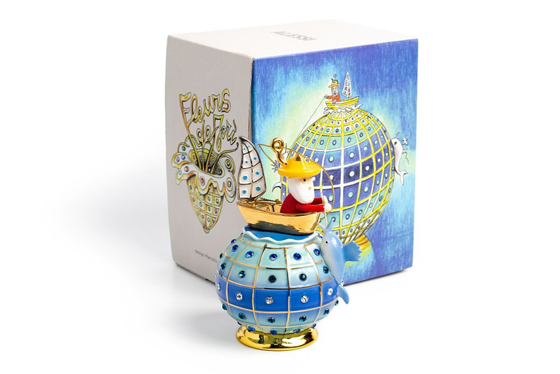 Коллекционная ёлочная игрушка «Старик и море»