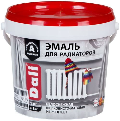 ЭМАЛЬ Д/РАДИАТОРОВ DALI АКРИЛОВАЯ/МАТОВАЯ 1КГ