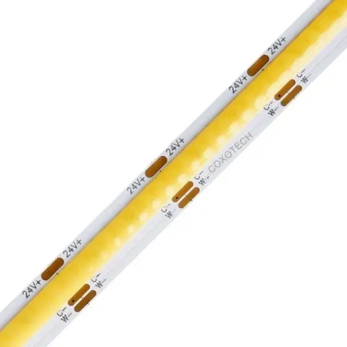 Cветодиодная лента COB CCT, 5м, 24V, 608led/м, 14 Вт/м, 1350 Лм/м