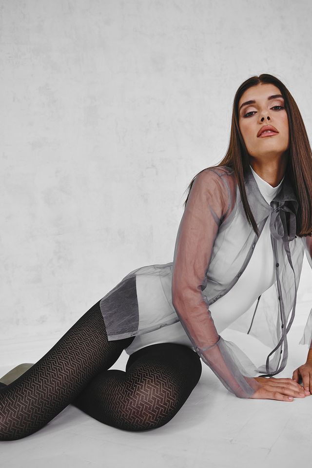 Колготки Briana 60 den с оригинальным геометрическим узором