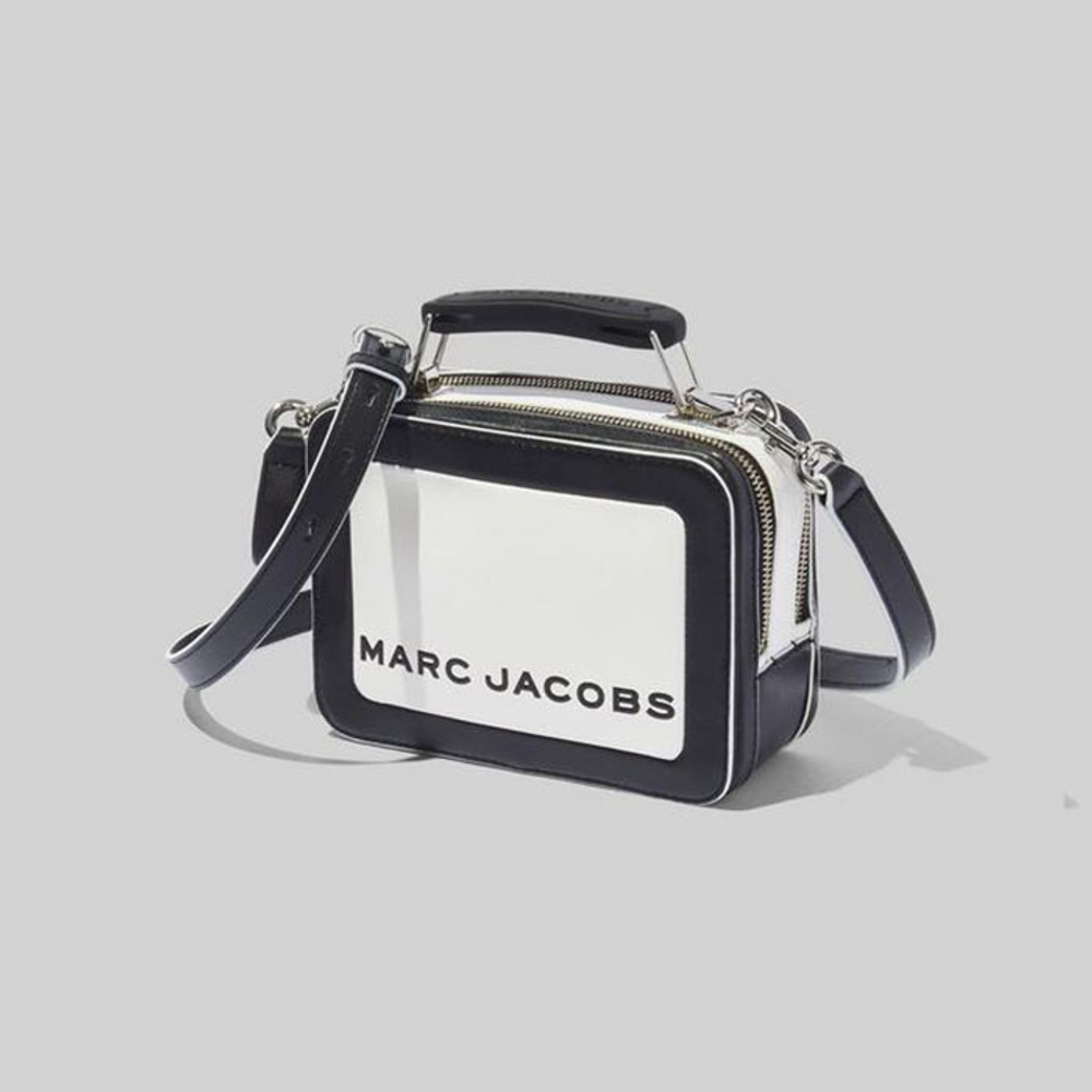 СУМКА MARC JACOBS THE COLORBLOCKED MINI BOX White Black