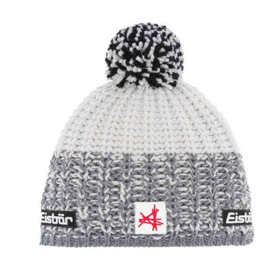 Шапка EISBAR Refocus Pompon MU SA (306) graumele-white-white