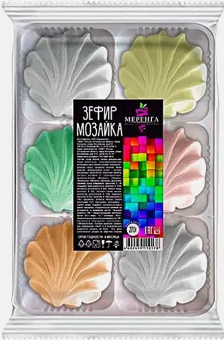 Зефир Мозайка ассорти Меренга 270г