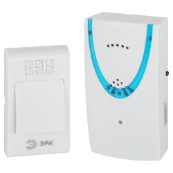 Звонок дверной ЭРА A03 беспроводной, белый | Электрозвонки беспроводные