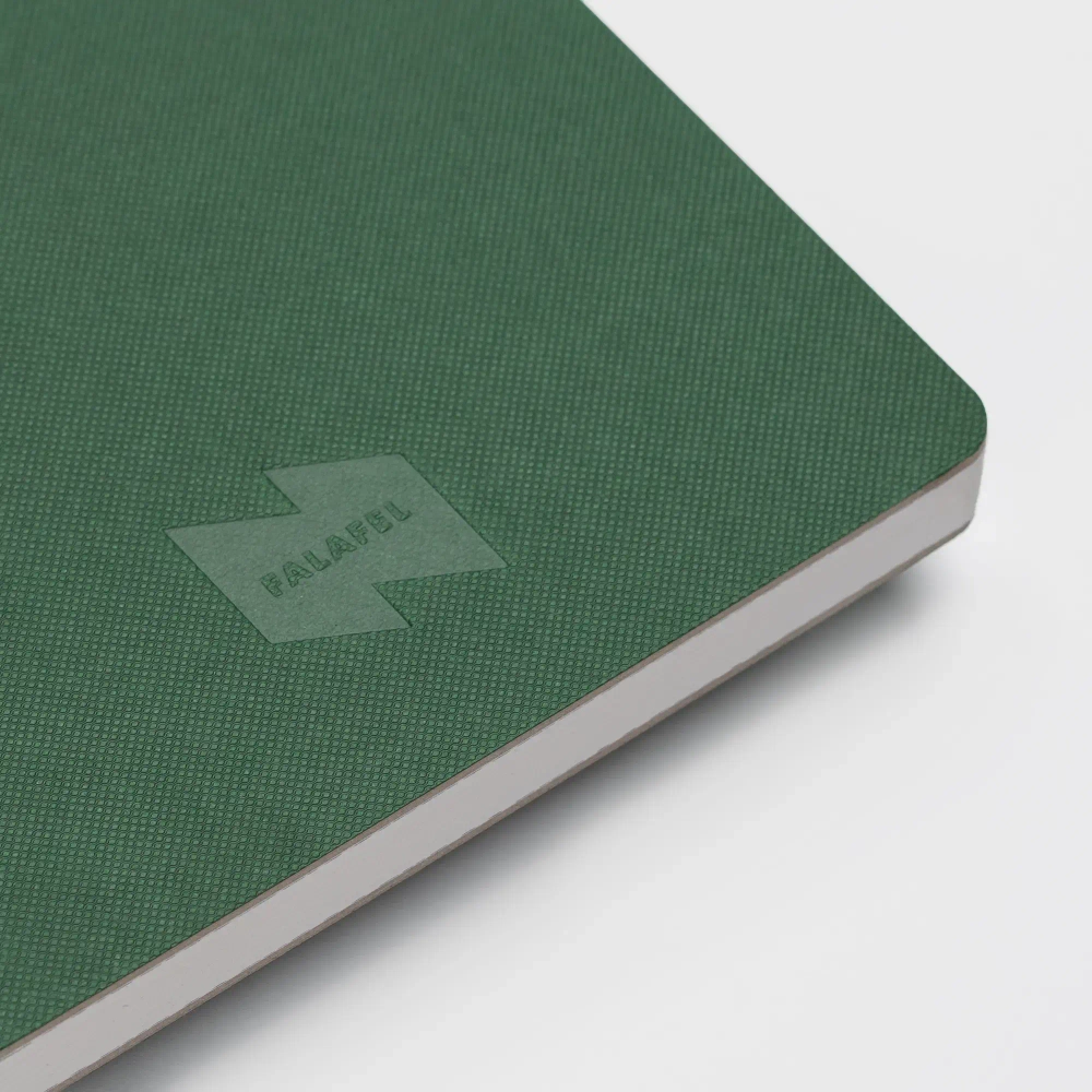 Блокнот для записок А5В Oak green с открытым переплетом