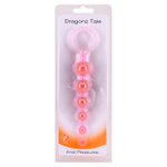 Розовая анальная цепочка DRAGONZ TALE ANAL - 20 см. (Цвет: розовый)