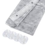 Шторка для ванной EVA, 180х200 см, кольца в комплекте,серая ледяная свежесть, PRIMILA, 700101